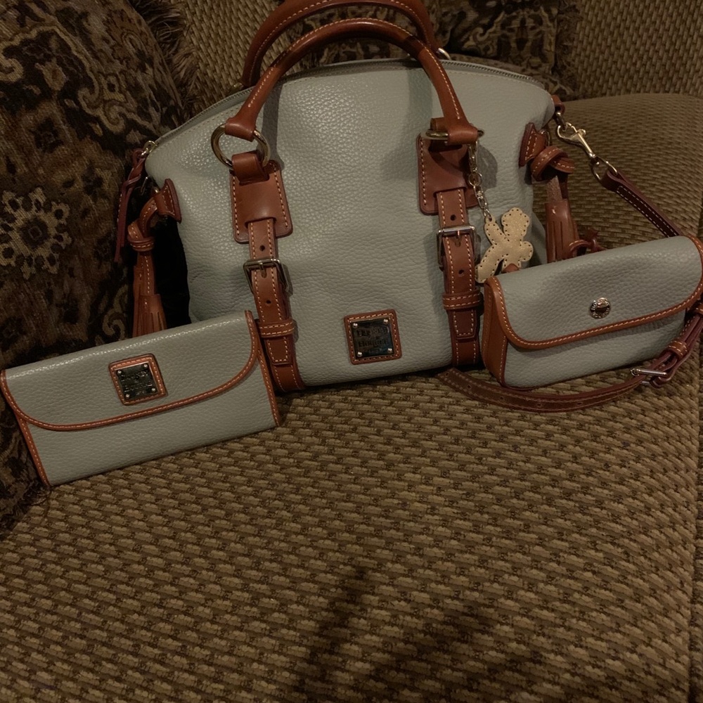 Dooney & Bourke Pebbled Bristol Smoke Gray Set